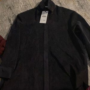 Corduroy oversized top. Would look great with some leggings